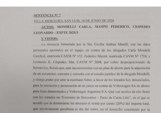 Sentencia N° 7-1